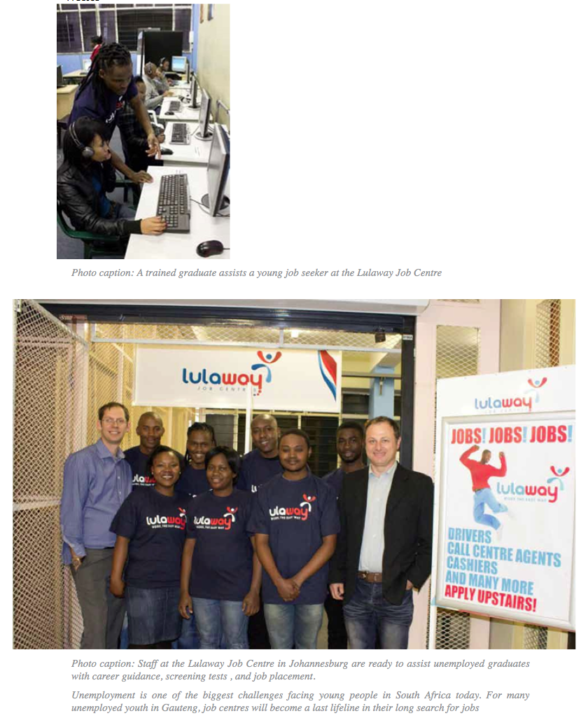 A lifeline for unemployed Gauteng youth Vuk'uzenzele